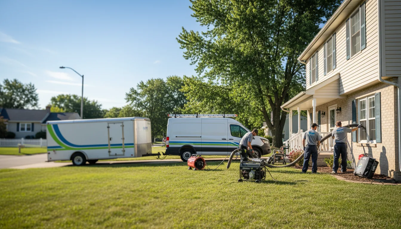 Flooded Basement Restoration And Cleanup With Repair in Cedar Springs, MI near me